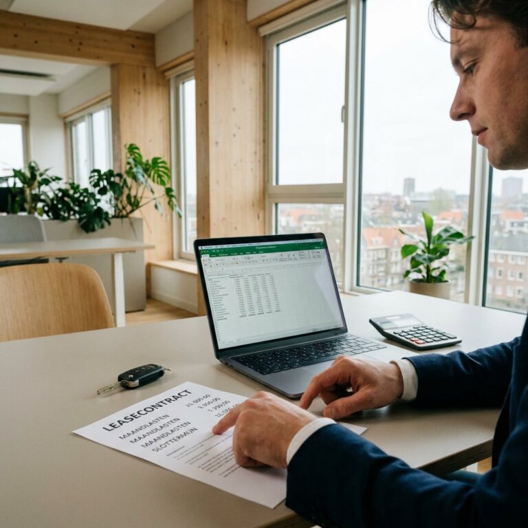 Slottermijn bij financial lease